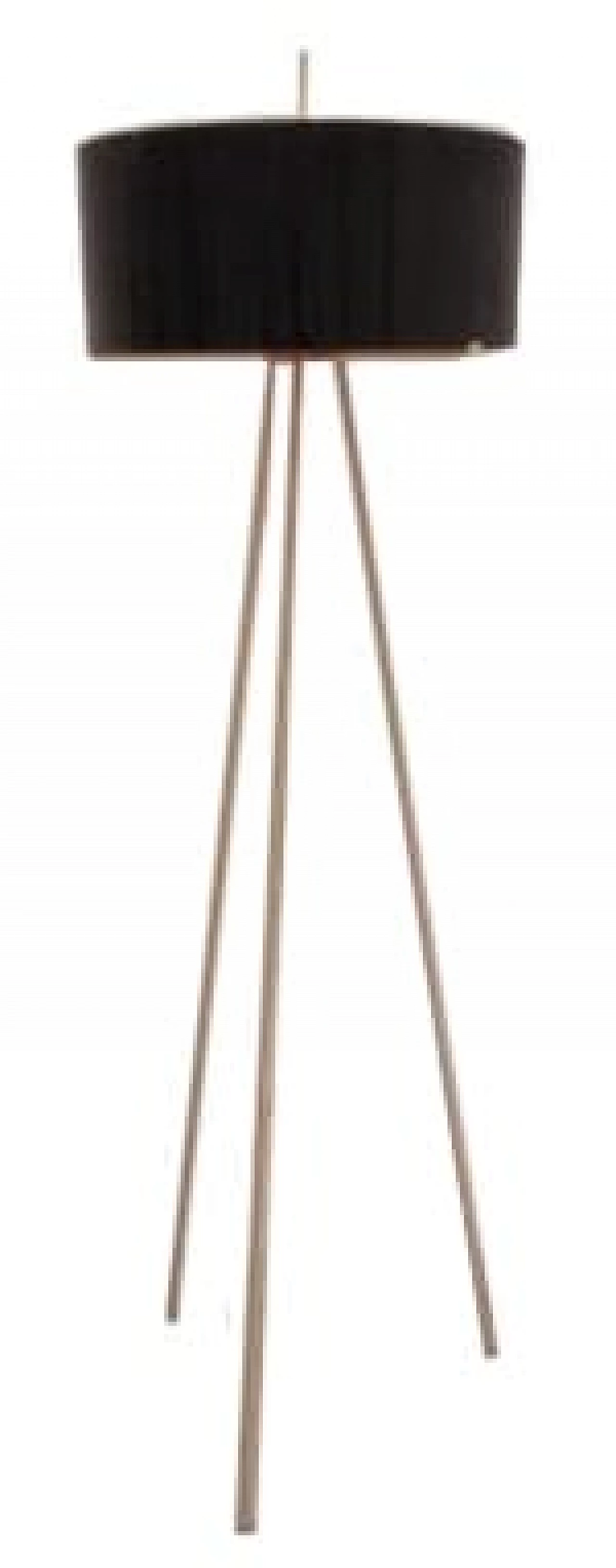 Lampada da terra in metallo dorato e vetro di Murano 11