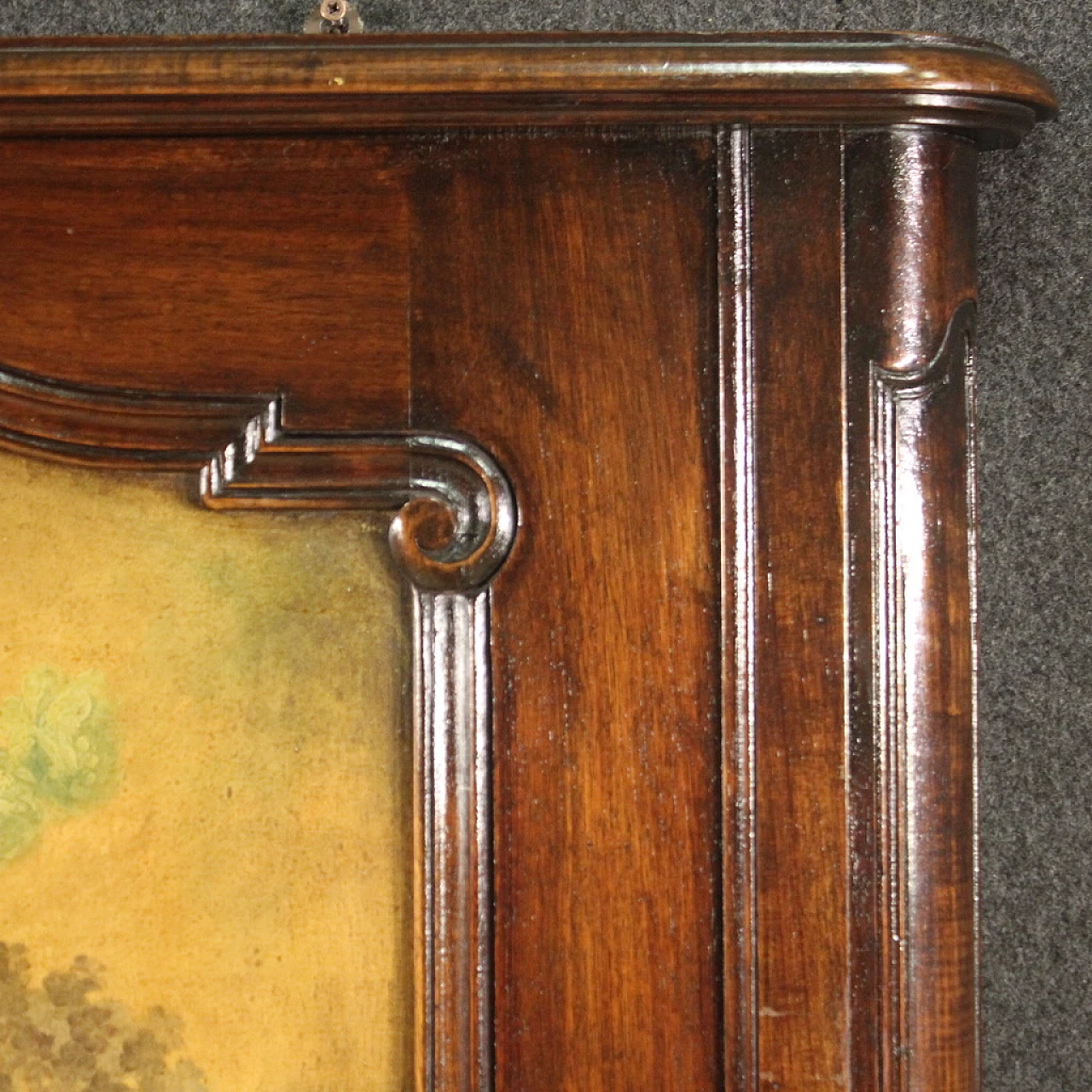 Beech and walnut mantelpiece with mirror, 1940s 5