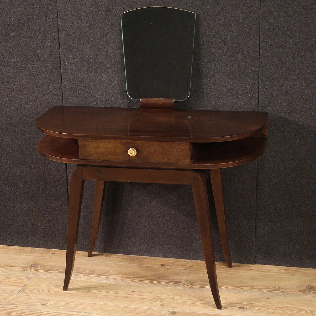 Mahogany dressing table with mirror, 1950s 1