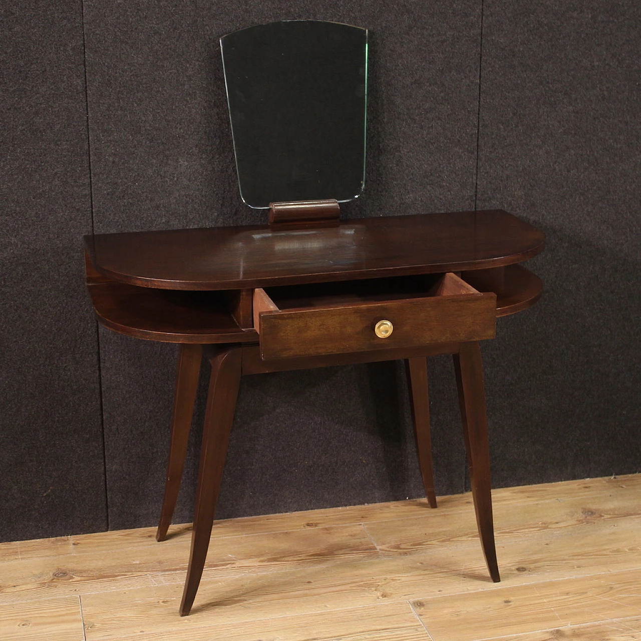 Mahogany dressing table with mirror, 1950s 4