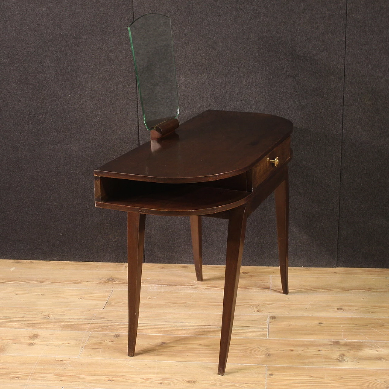 Mahogany dressing table with mirror, 1950s 6