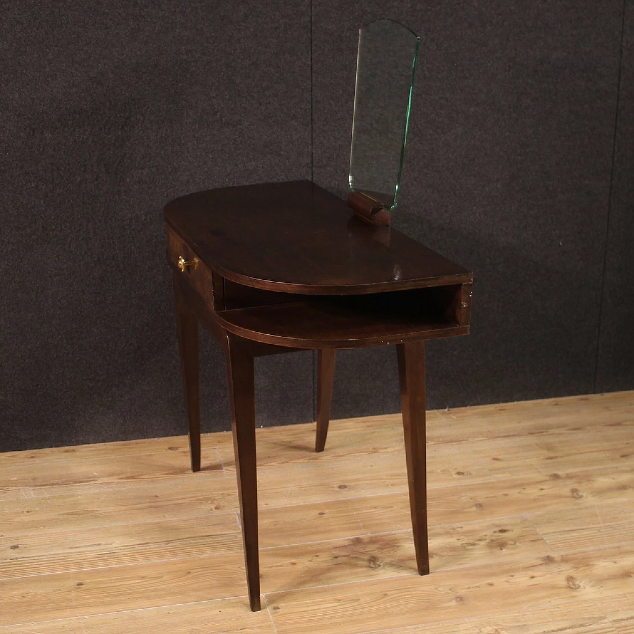 Mahogany dressing table with mirror, 1950s 8