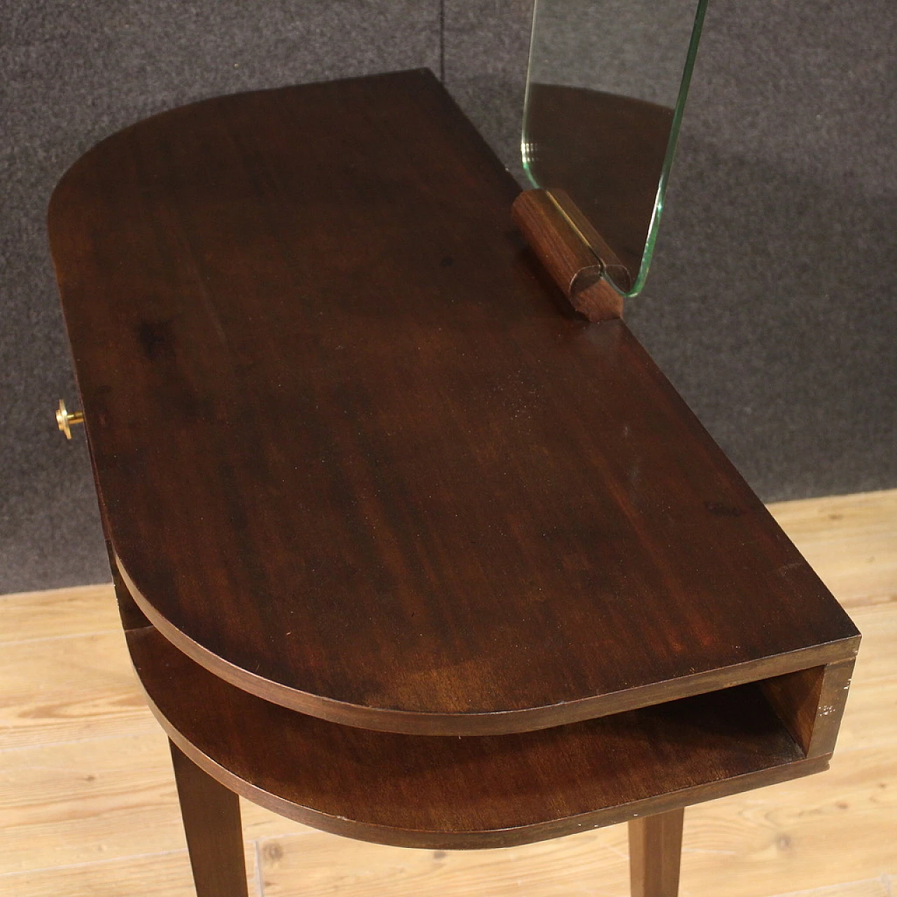 Mahogany dressing table with mirror, 1950s 9