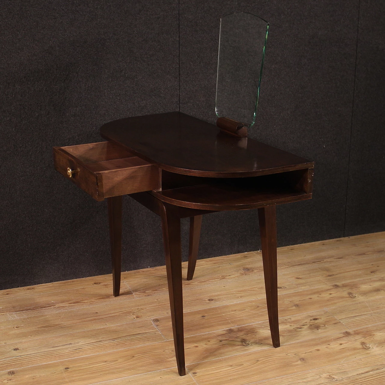 Mahogany dressing table with mirror, 1950s 10