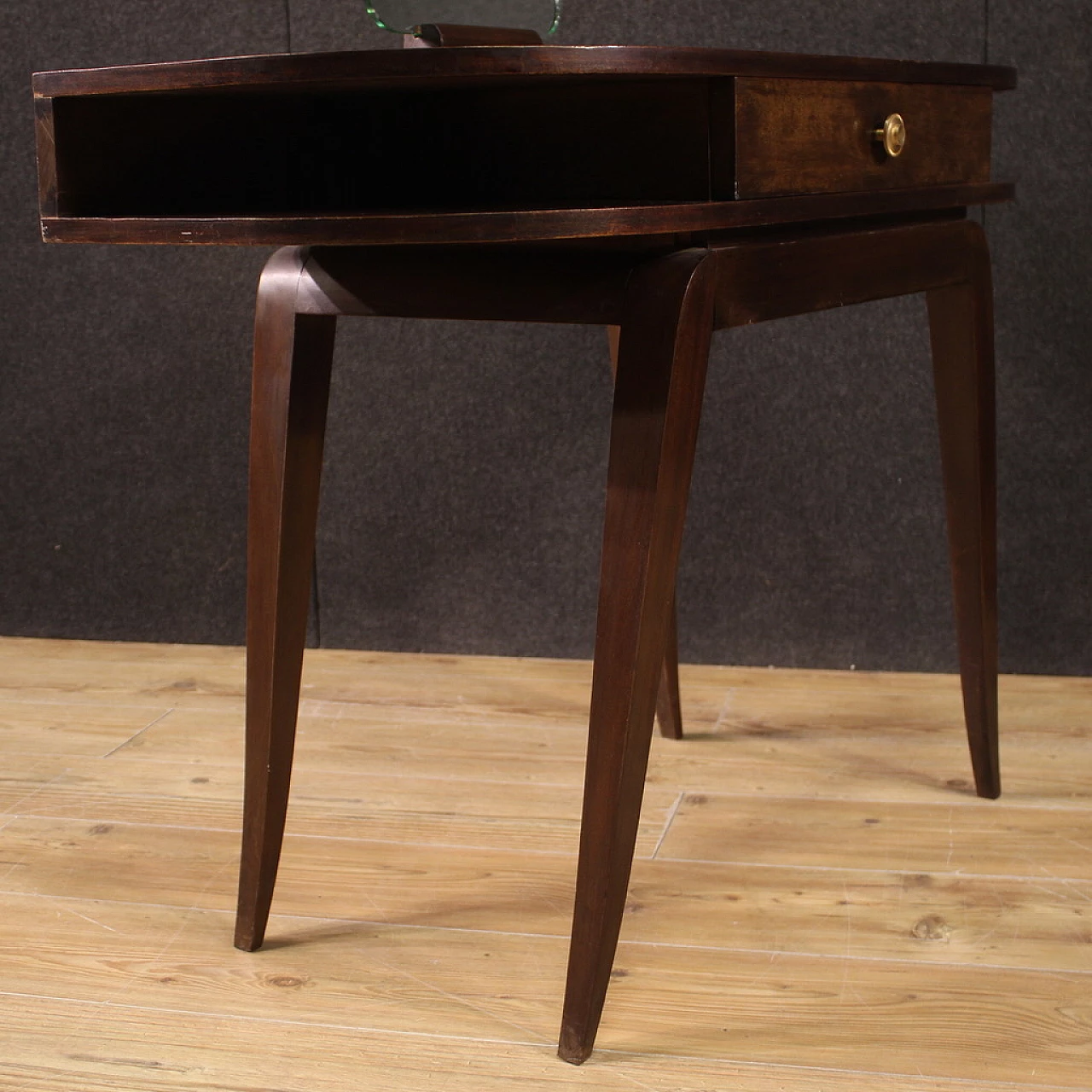 Mahogany dressing table with mirror, 1950s 11