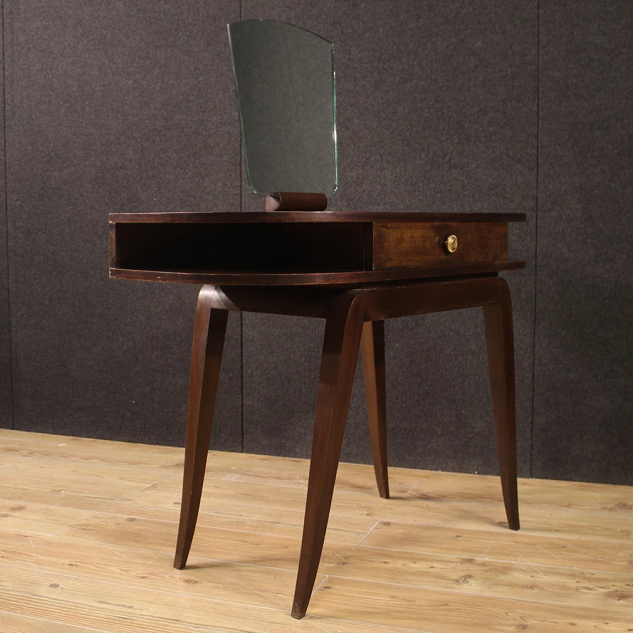 Mahogany dressing table with mirror, 1950s 12