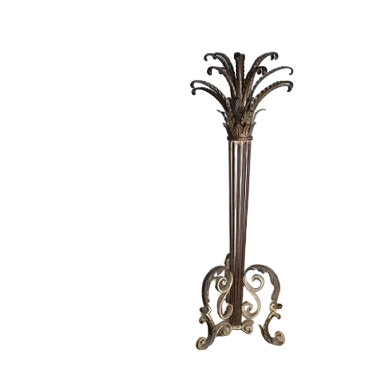 Art Nouveau palm in wrought iron, early 20th century 7