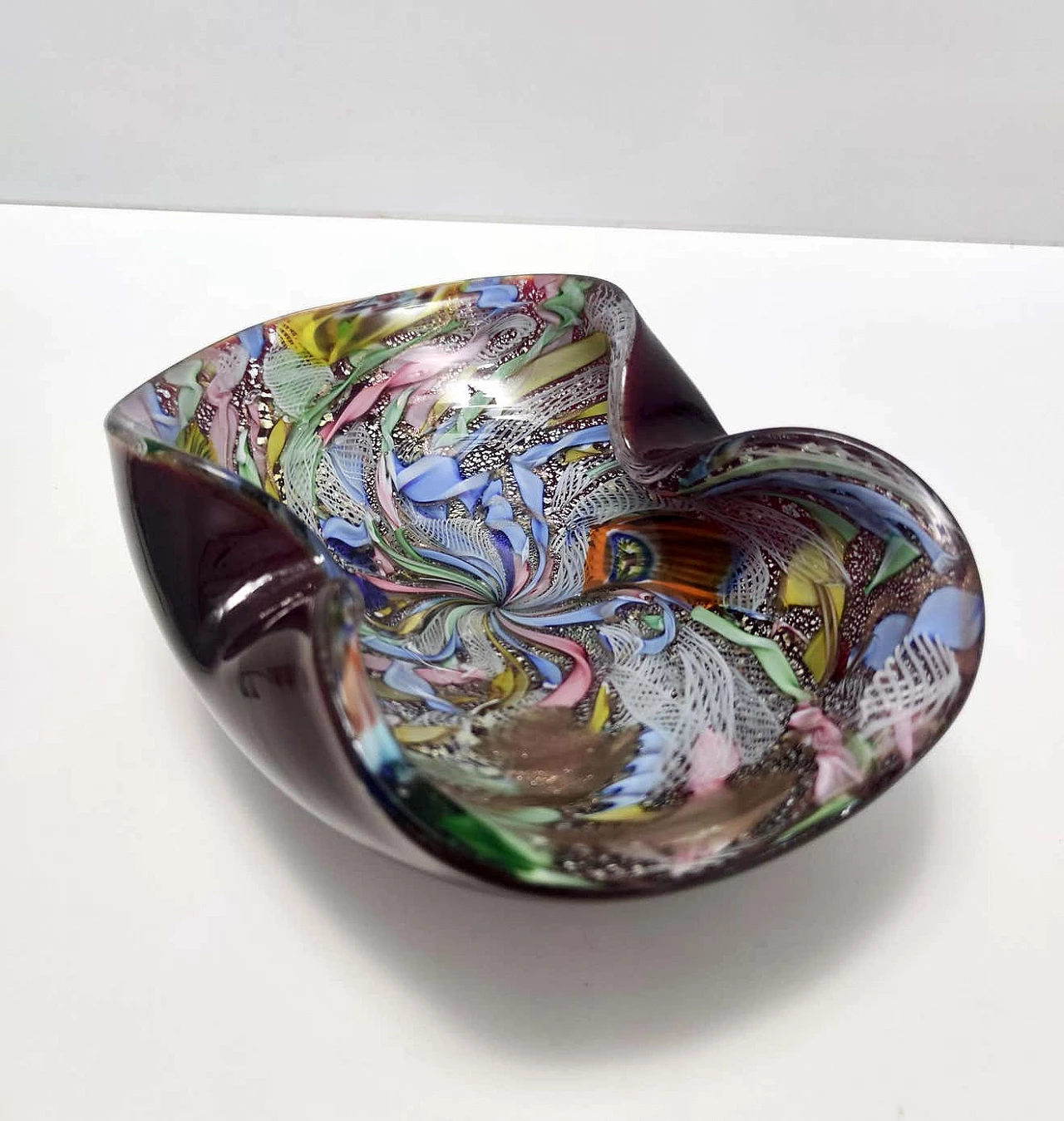Tutti Frutti ashtray in Murano glass by Giulio Radi for Avem, 1950s 1