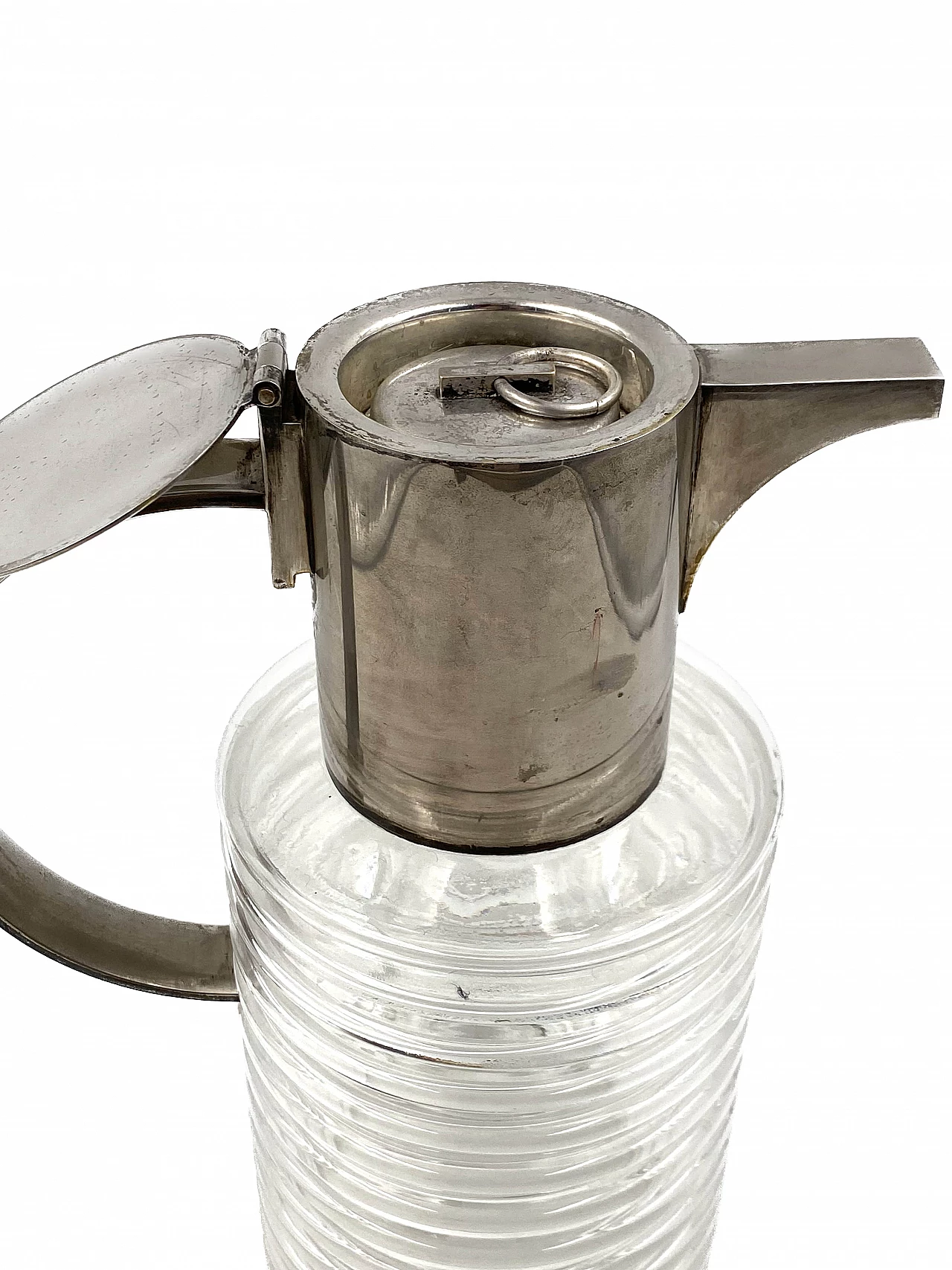 Onde glass and silver jug by Sergio Asti for Arnolfo di Cambio, 1968 10