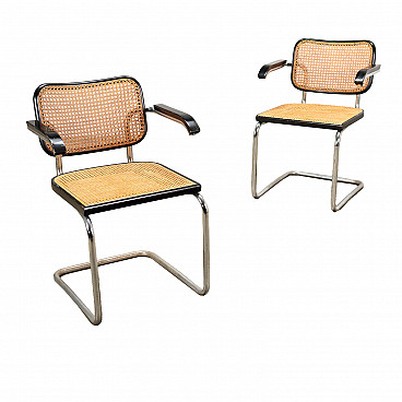 Pair of Cesca chairs by Marcel Breuer for Gavina, 1970s