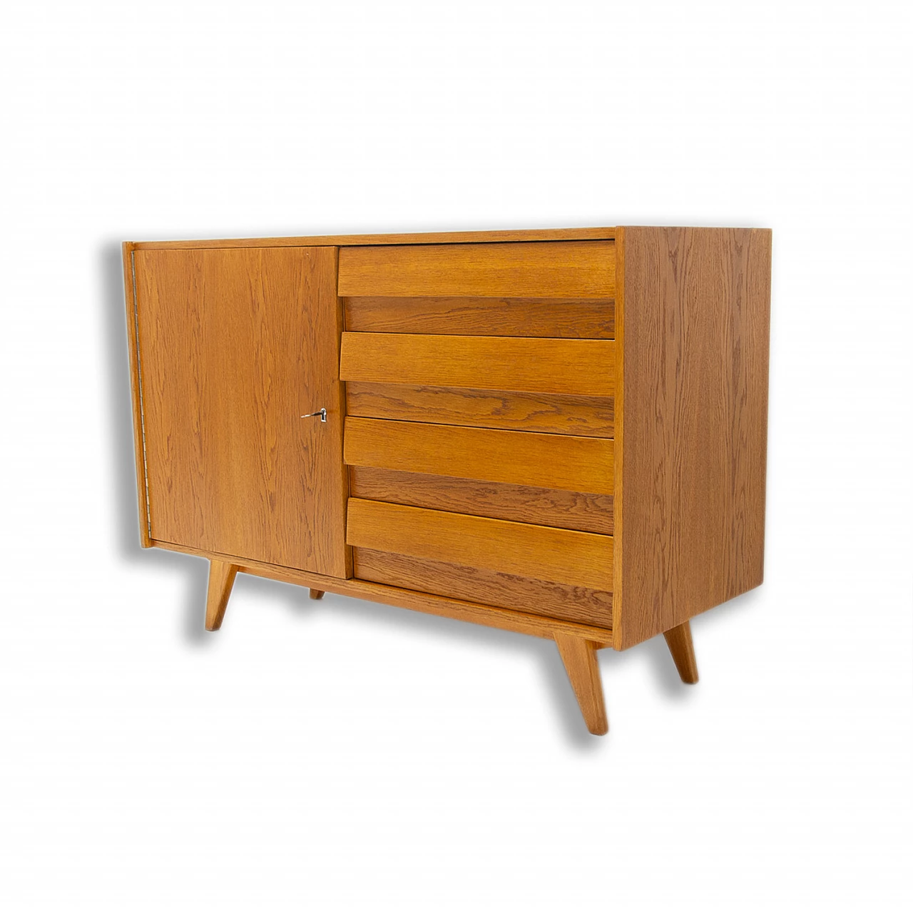 Credenza U-458 in legno di Jiri Jiroutek per Interier Praha, anni '60 1