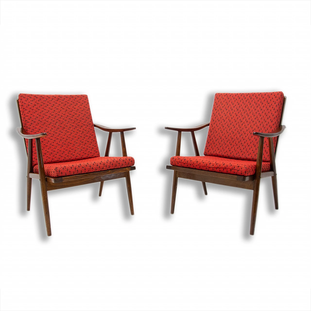 Pair of armchairs by Jaroslav Smidek for TON, 1970s 1