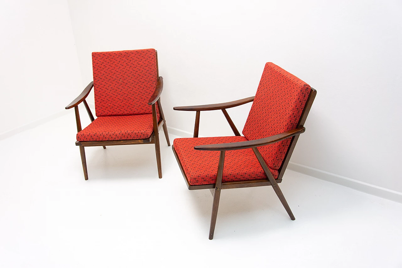 Pair of armchairs by Jaroslav Smidek for TON, 1970s 6