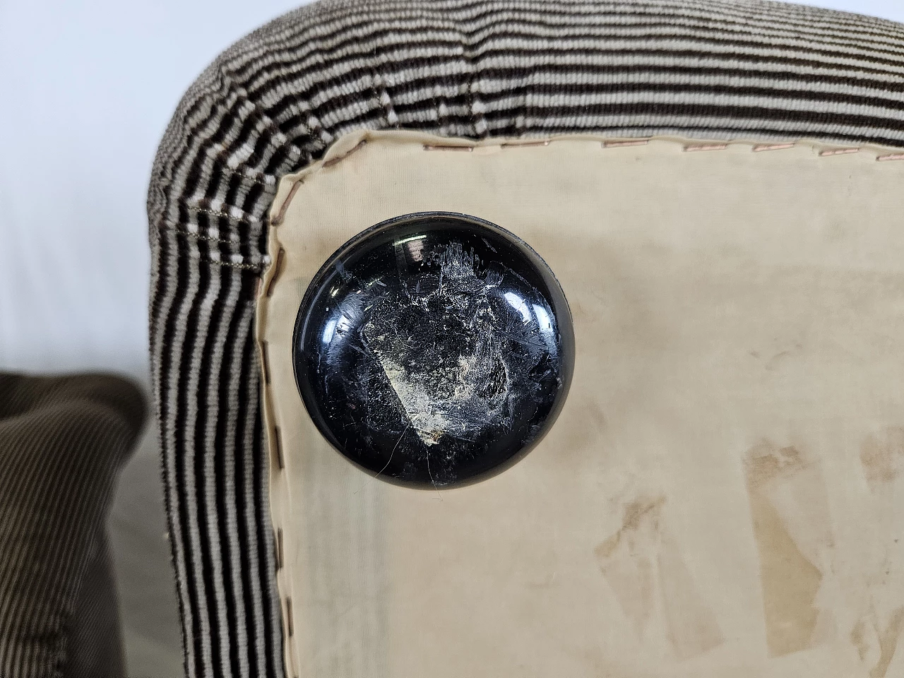 Striped five-seat modular sofa, 1970s 28