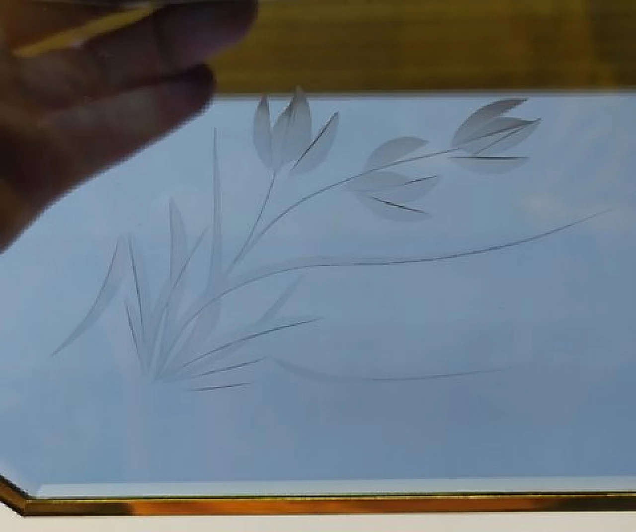 Scatola in vetro blu attribuita a Pietro Chiesa per Fontana Arte, anni '50 4