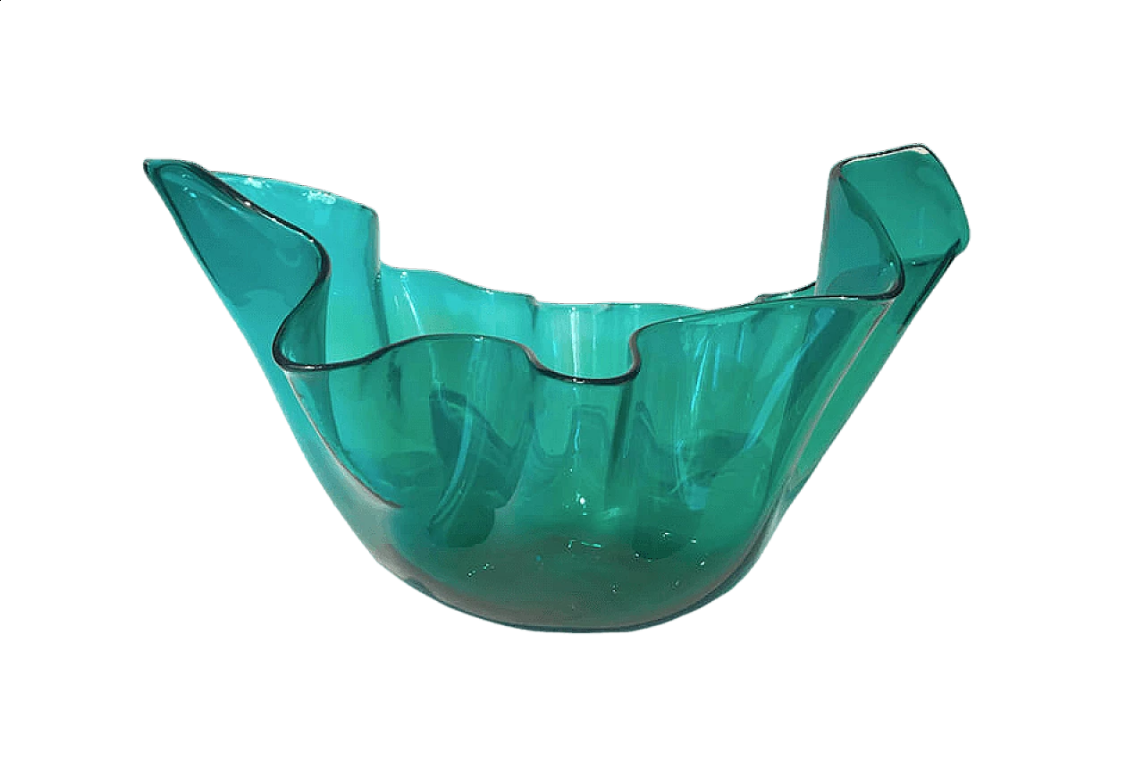 Green vase by Fulvio Bianconi for Venini, 50s 1043674