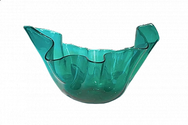 Green vase by Fulvio Bianconi for Venini, 50s