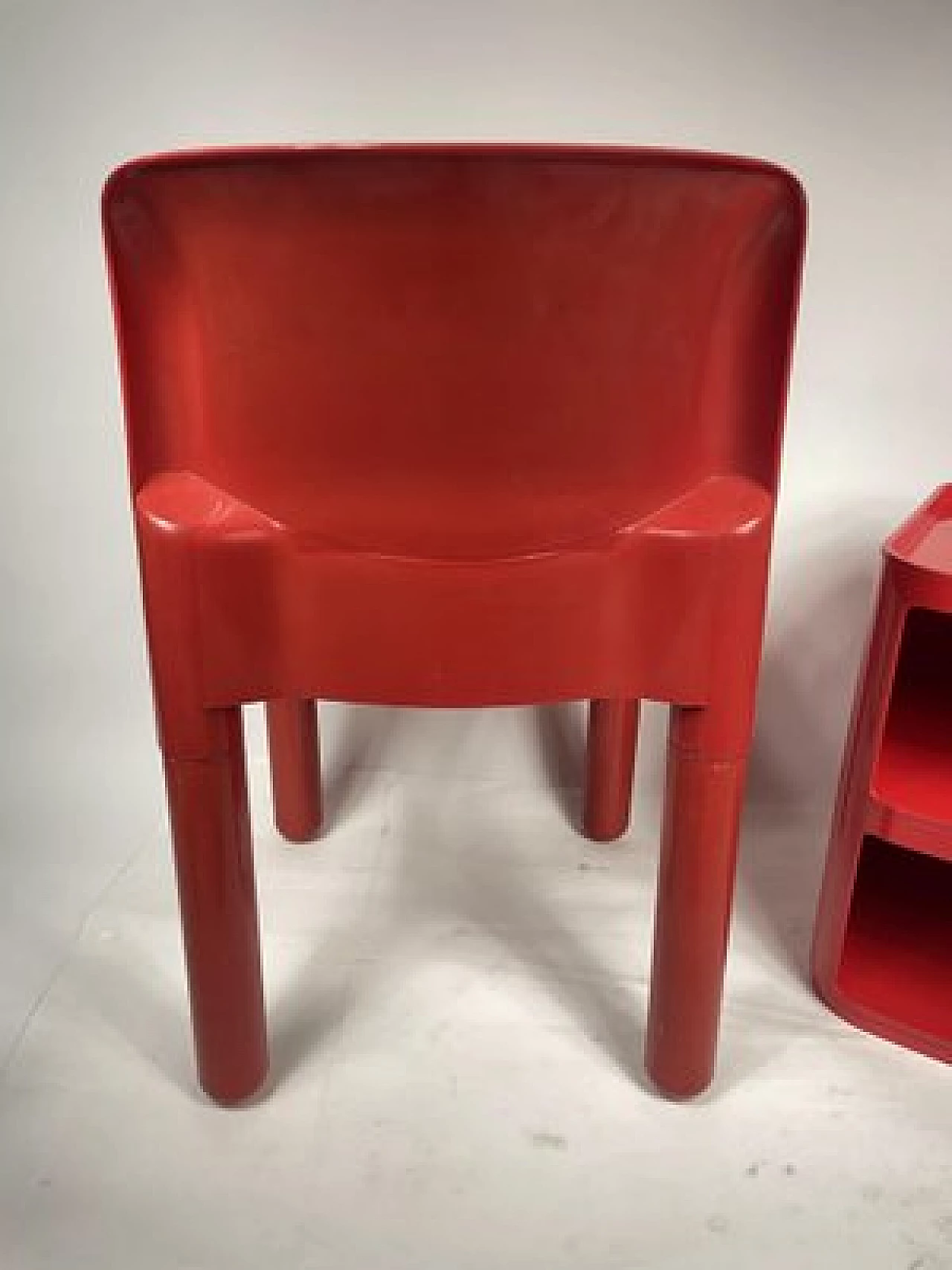 Sedia di Carlo Bartoli e tavolino di Anna Castelli Ferrieri per Kartell, anni '80 6