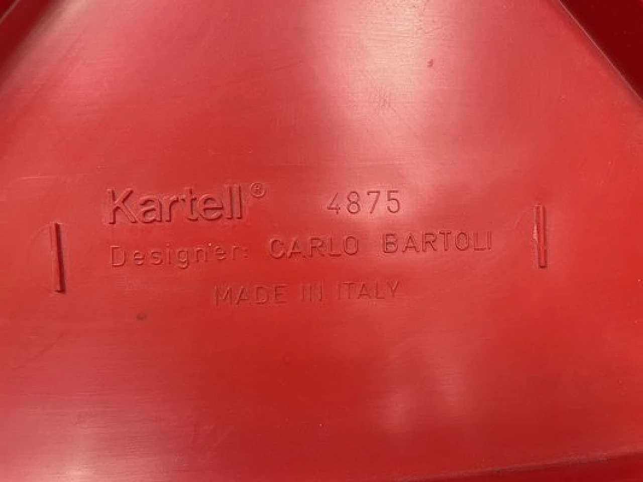 Sedia di Carlo Bartoli e tavolino di Anna Castelli Ferrieri per Kartell, anni '80 8