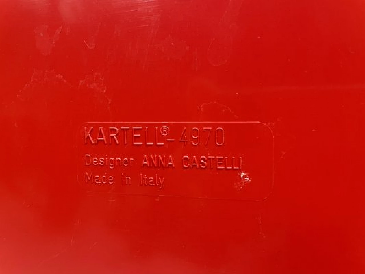 Sedia di Carlo Bartoli e tavolino di Anna Castelli Ferrieri per Kartell, anni '80 17