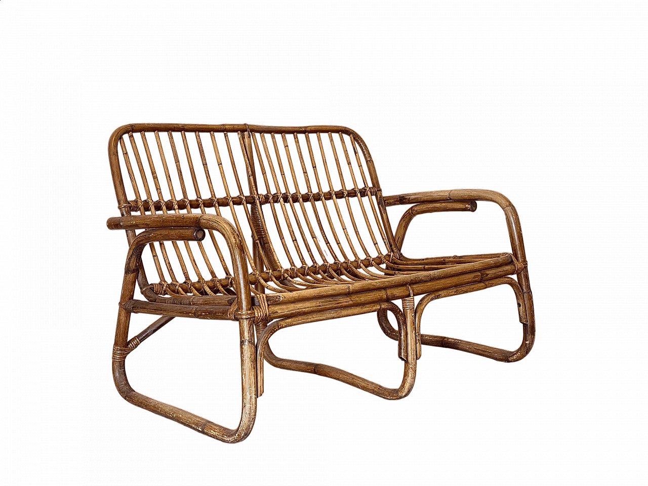 Bamboo sofa, 1970s 10