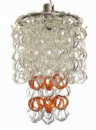 Giogali chandelier by Angelo Mangiarotti for Vistosi, 1960s