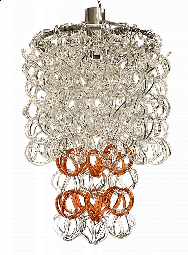 Giogali chandelier by Angelo Mangiarotti for Vistosi, 1960s