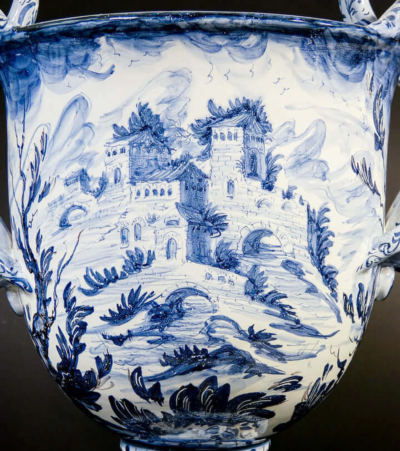 Vaso in maiolica dipinta di Mazzotti Albisola, inizio '900 7