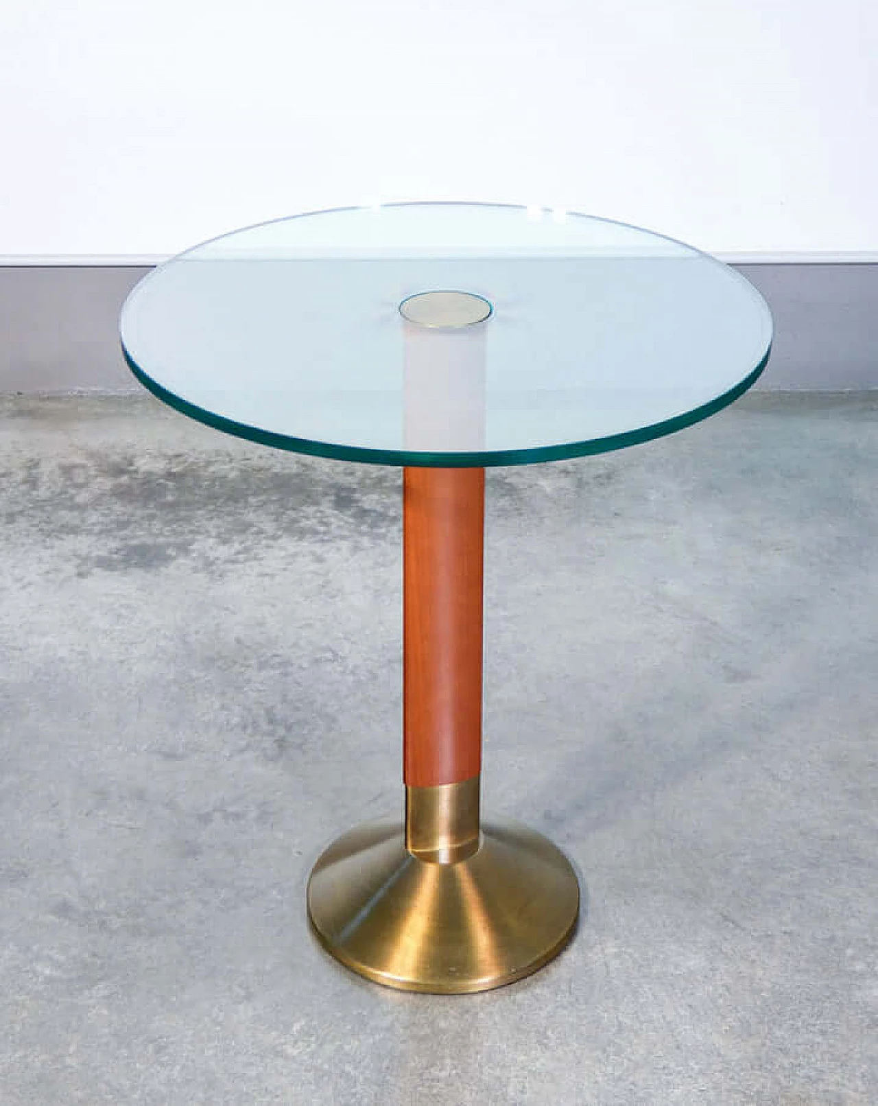 Round coffee table by Daniela Puppa for Fontana Arte, 1980s 2