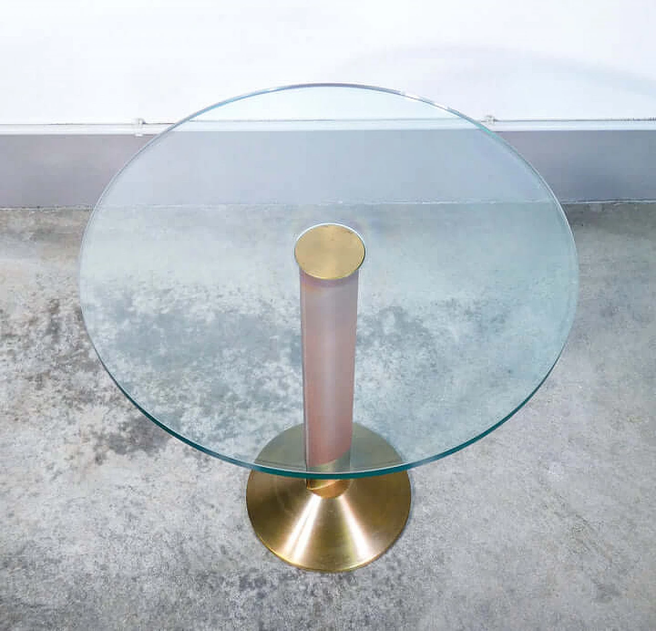 Round coffee table by Daniela Puppa for Fontana Arte, 1980s 5