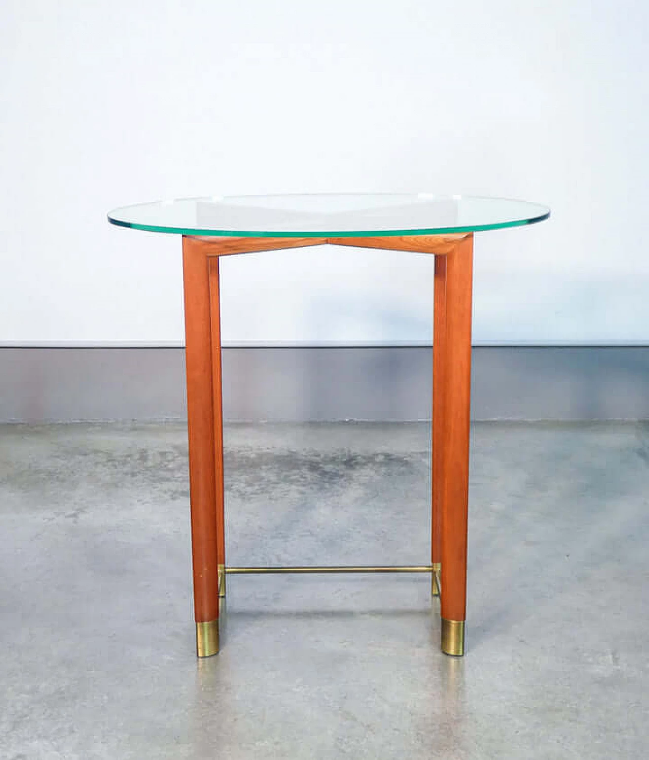 Oval coffee table by Daniela Puppa for Fontana Arte, 1980s 3