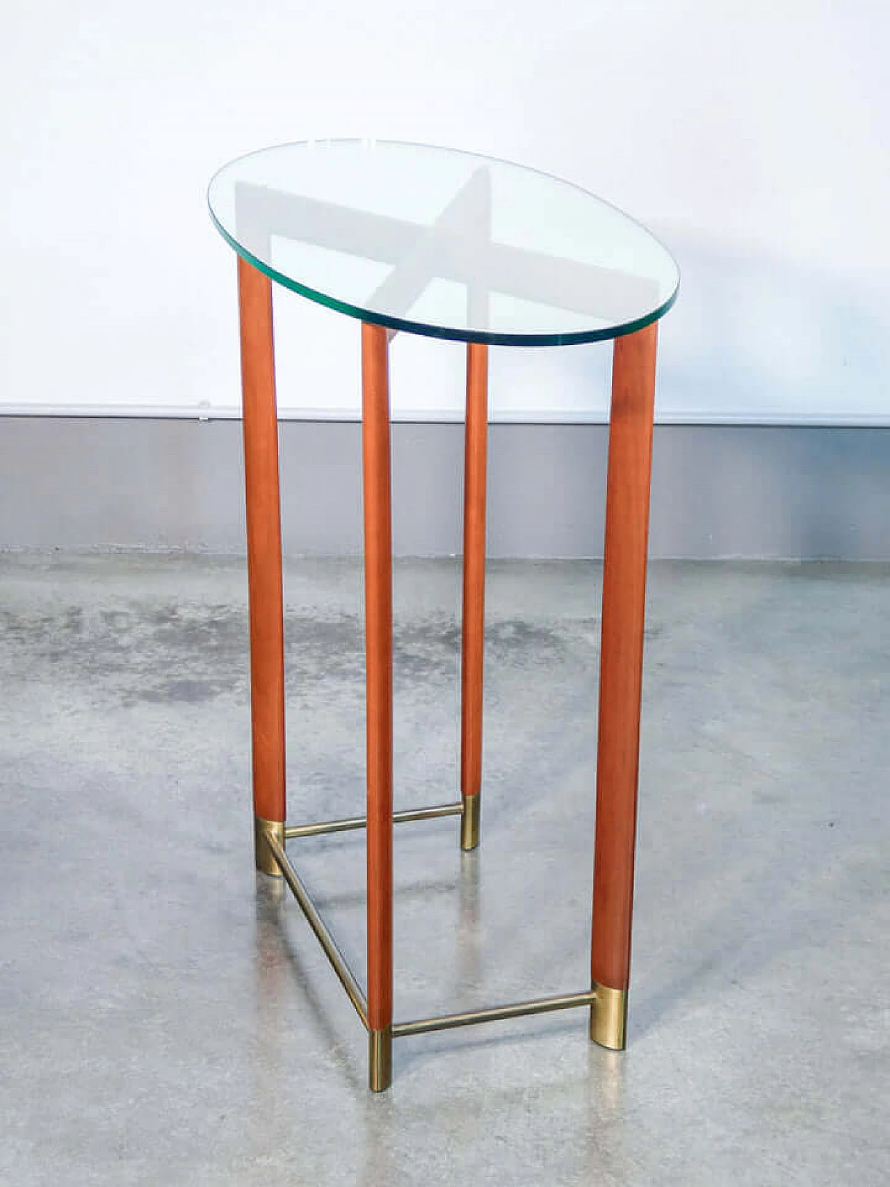Oval coffee table by Daniela Puppa for Fontana Arte, 1980s 7
