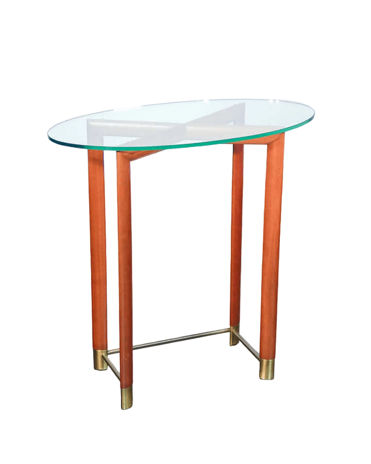 Oval coffee table by Daniela Puppa for Fontana Arte, 1980s 9