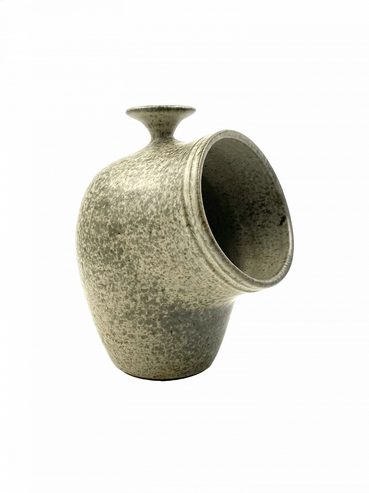 French green ceramic vase, 1960s 19
