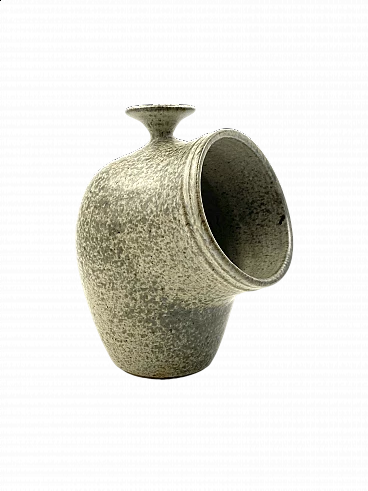 French green ceramic vase, 1960s