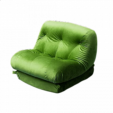 Green Nuvolone armchair by Rino Maturi for Mimo, 1970s