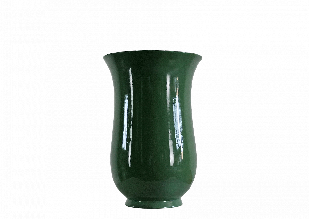 Vaso in ceramica verde di Gio Ponti per Richard Ginori, anni '30 5