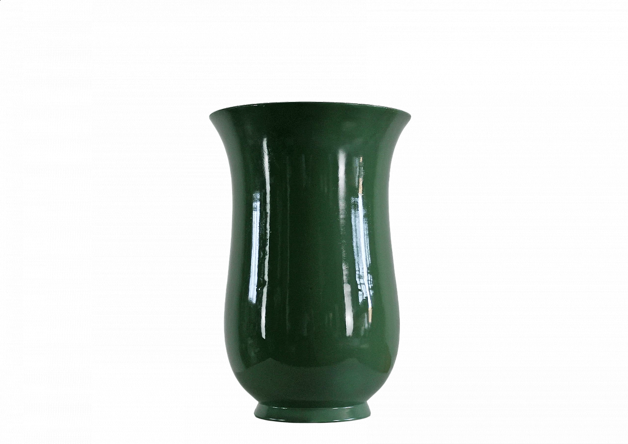 Green ceramic vase by Gio Ponti for Richard Ginori, 1930s 5