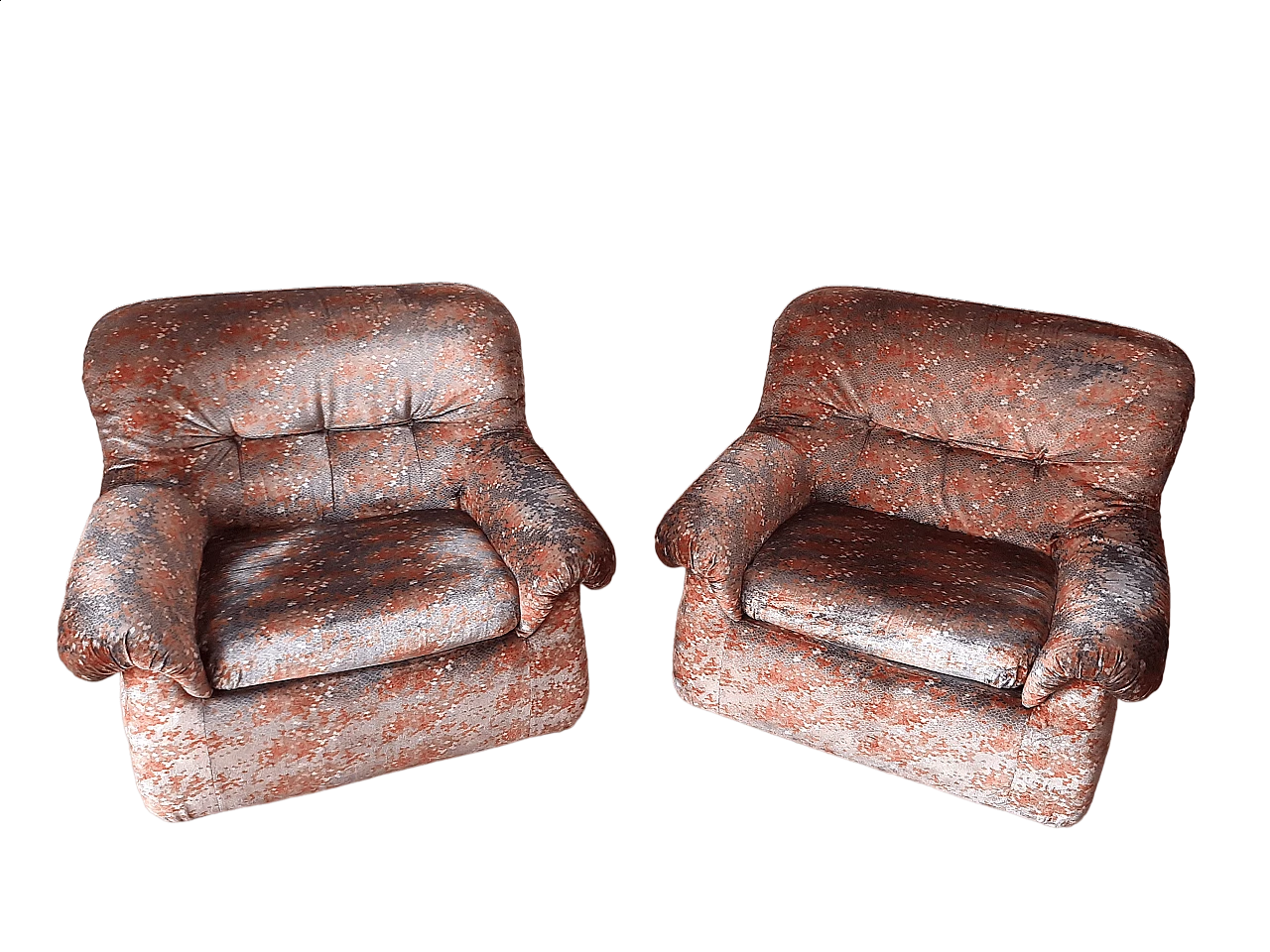 Pair of armchairs by Mimo J. Padova, 1970s 16
