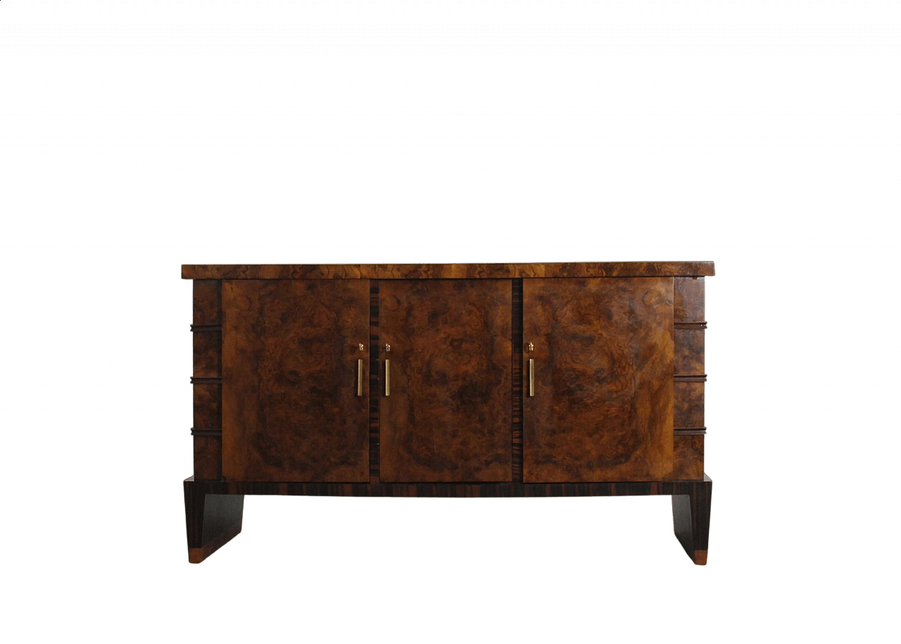 Walnut and ebony sideboard by Emilio Lancia and Gio Ponti, 1950s 8