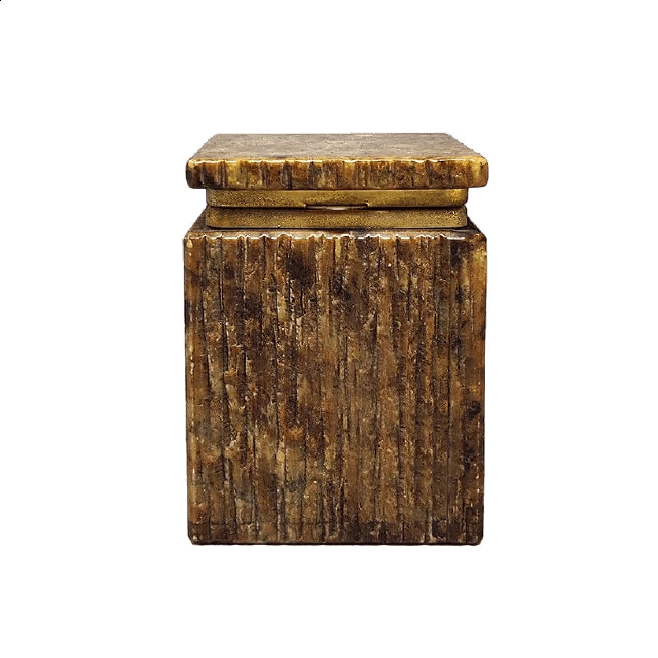 Brown alabaster box, 1960s 9