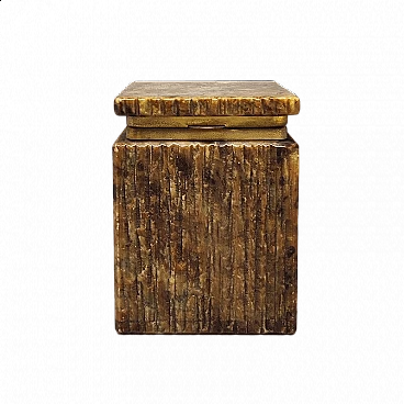 Brown alabaster box, 1960s