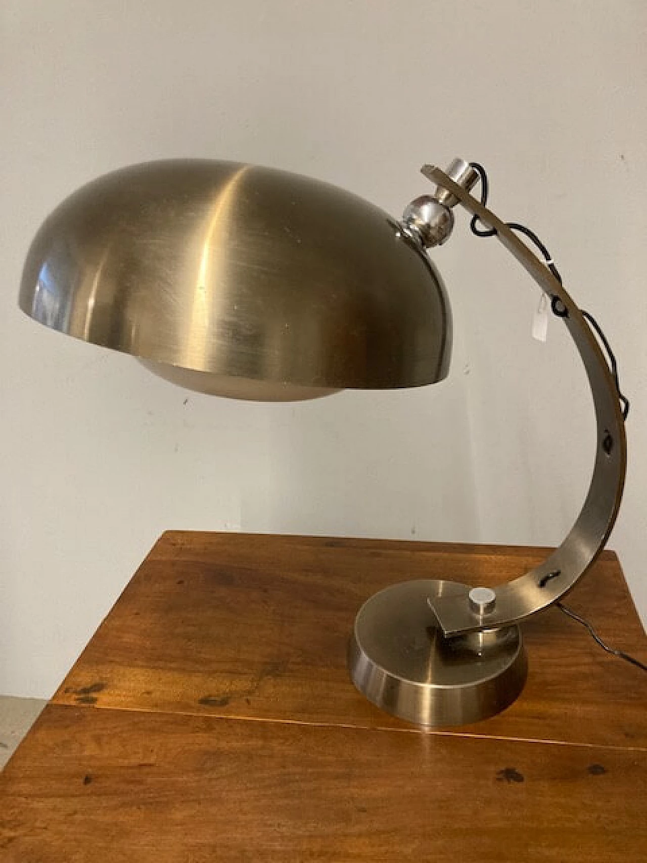 Chrome-plated metal desk lamp, 1970s 6