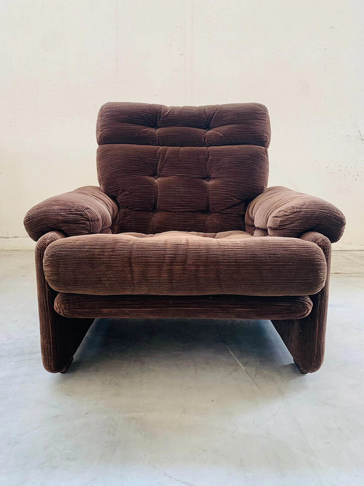 Coronado three-seater sofa and pair of armchairs by Tobia Scarpa for B&B Italia, 1970s 14