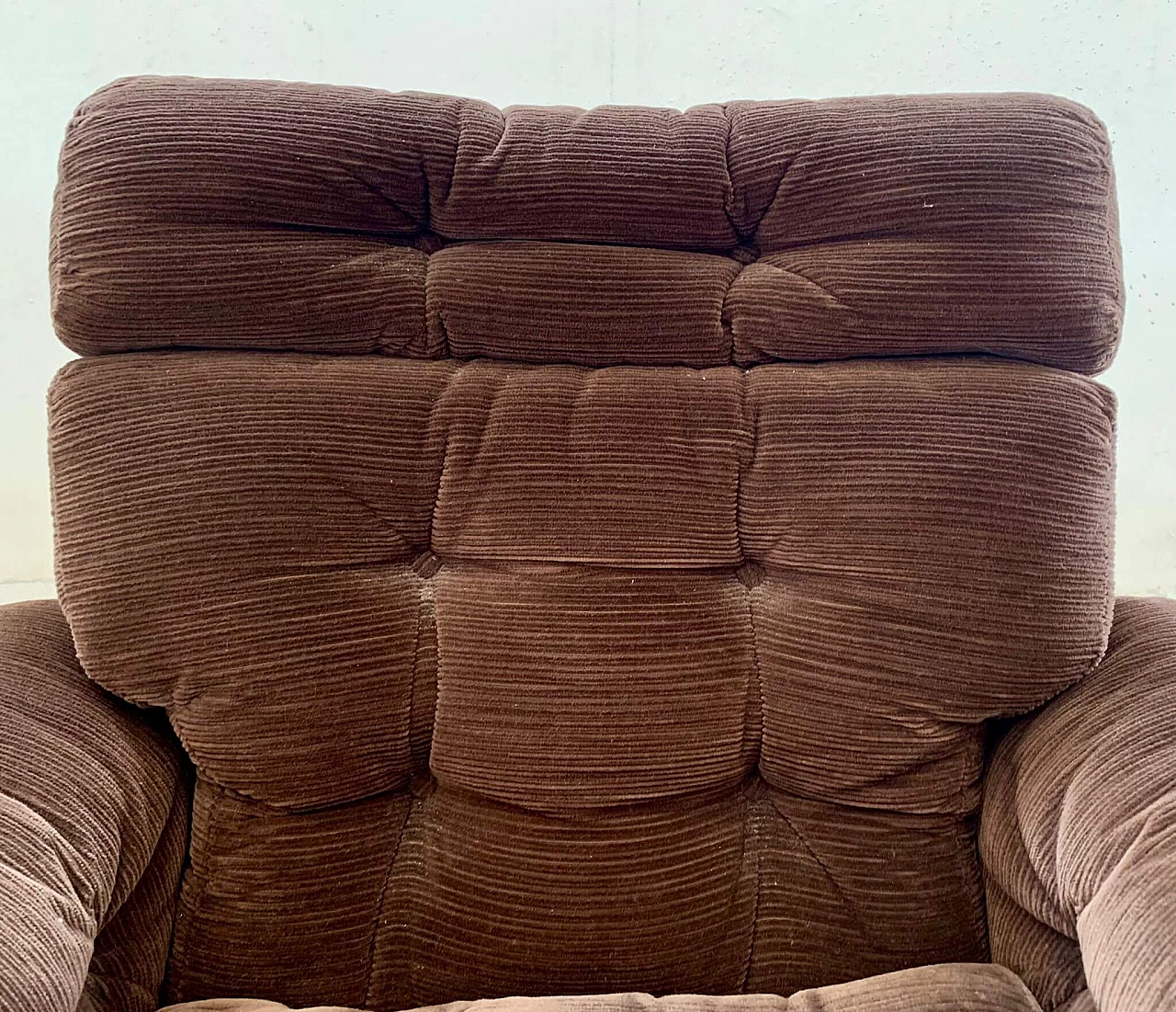 Coronado three-seater sofa and pair of armchairs by Tobia Scarpa for B&B Italia, 1970s 15