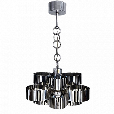 Space Age three-light chandelier by Max Sauze for Sciolari, 1960s