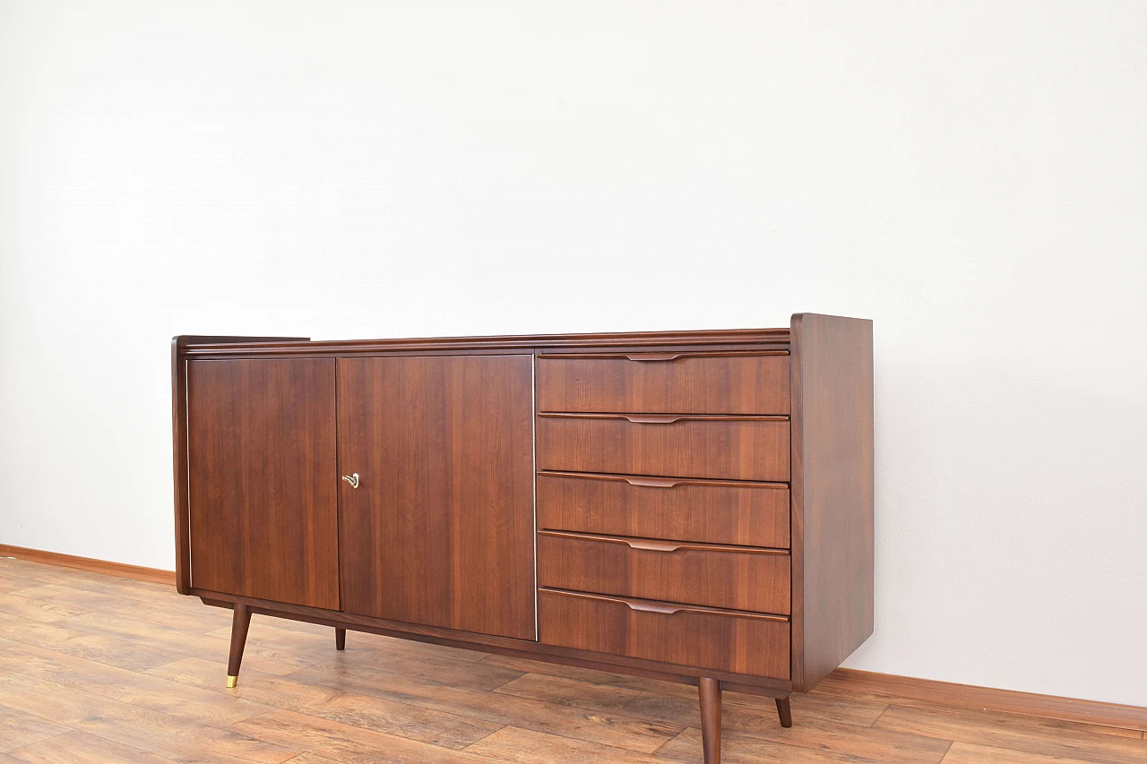 Mid-Century walnut sideboard by Möbelhaus Alfred Hübner, 1960s 9