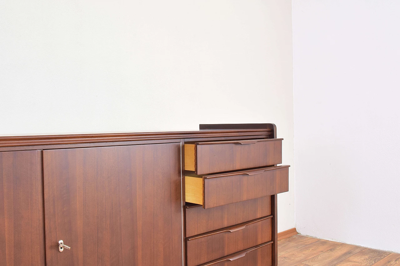 Mid-Century walnut sideboard by Möbelhaus Alfred Hübner, 1960s 11