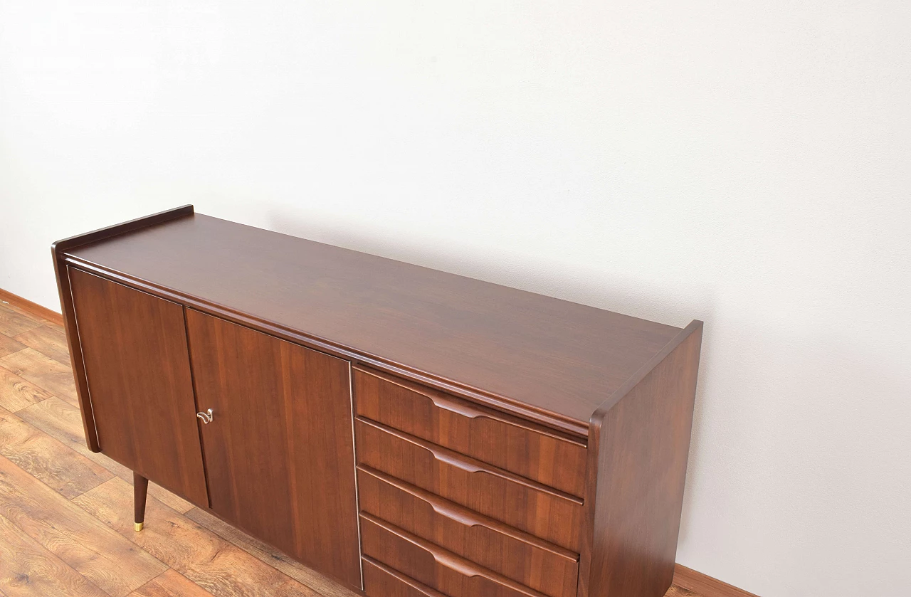 Mid-Century walnut sideboard by Möbelhaus Alfred Hübner, 1960s 13