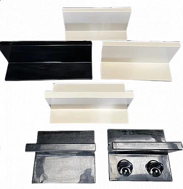 6 Mensole in plastica di Marcello Siard per Kartell, anni '70